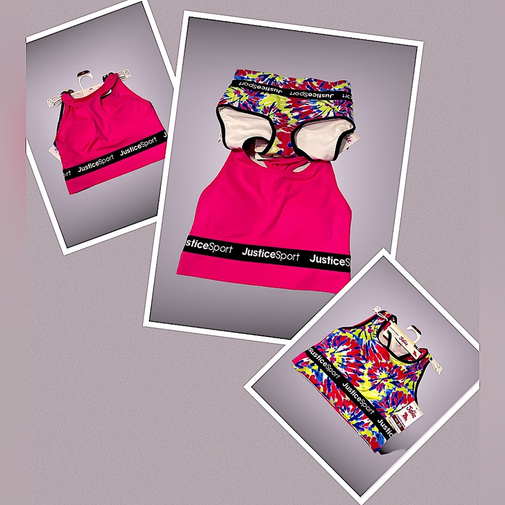 Set of 2 Justice Sports Bras